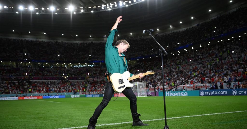 Chesney Hawkes Playing During The England And Wales World Cup Game Confuses Everyone