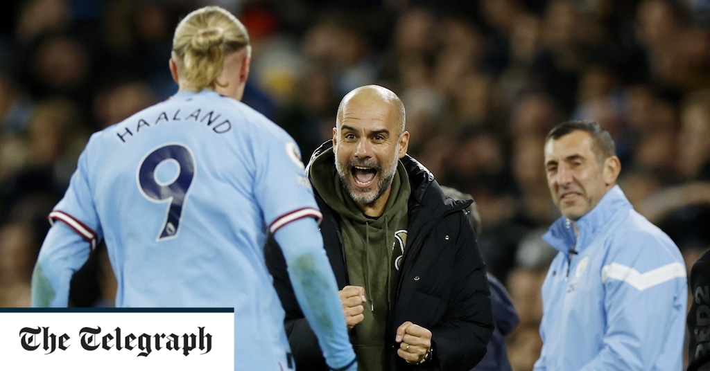 Man City’s 10 men saved by Erling Haaland’s last-gasp penalty Erling Haaland saves 10-man Man City's blushes with last gasp penalty