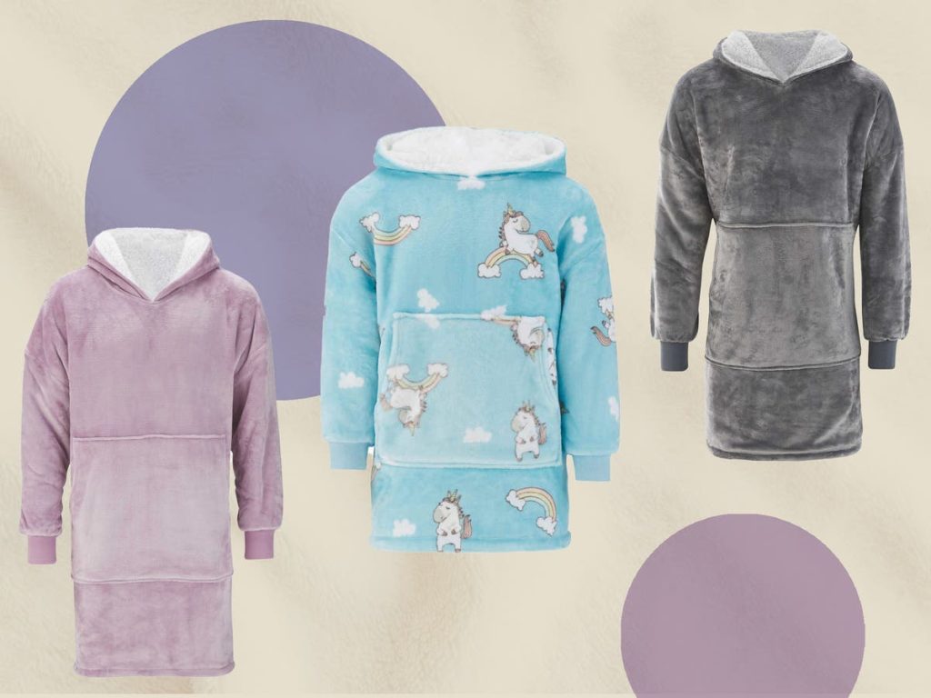 Aldi hoodie blanket: The adults’ and kids’ range from £19.99 Aldi hoodie blanket: The adults’ and kids’ range from £19.99