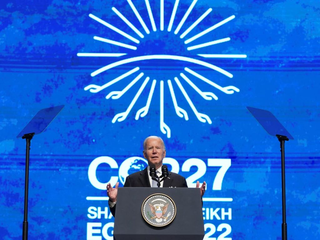 Cop27 – Latest news: Joe Biden announces a $150 million plan to help Africa adapt in climate change. Cop27 - latest news: Joe Biden unveils $150m plan to help Africa adapt to climate change