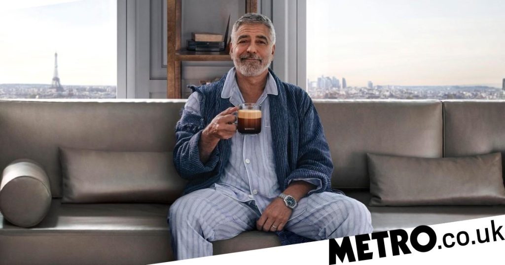 George Clooney reunites with Jean Dujardin in cheeky Nespresso advert George Clooney reunites with Jean Dujardin in cheeky Nespresso advert