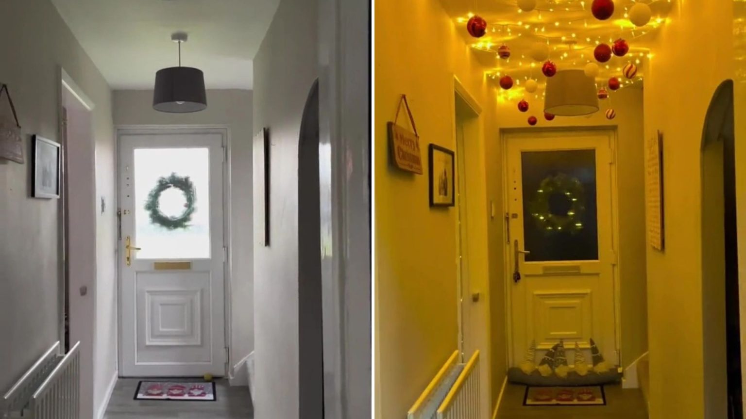 My hallway Christmas decorations always look so tacky so this year I’ve tried something new - it’s such a win