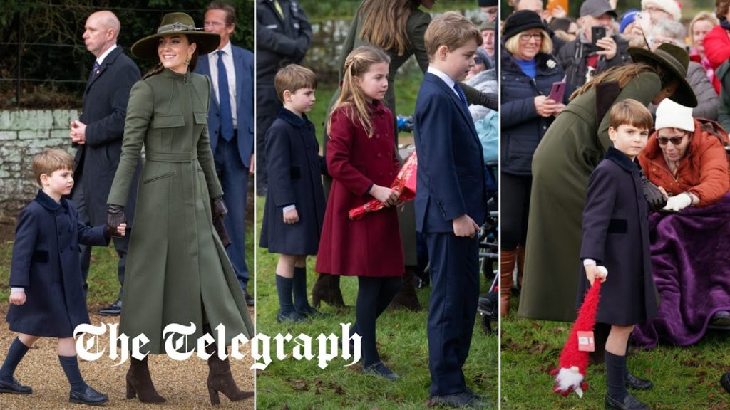 Prince Louis is the star of the show at Sandringham