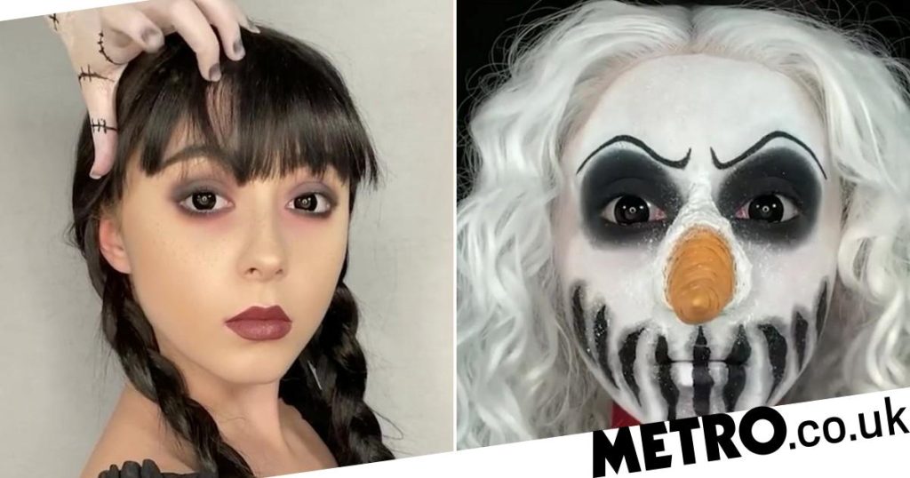 Makeup artist recreates chilling faces of beloved characters