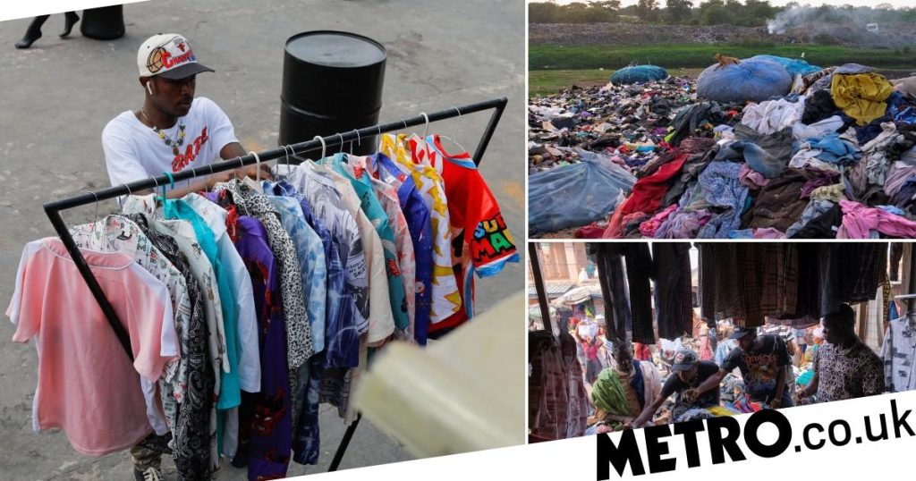 Ghanaian women sell used clothes to fight fast fashion industry Ghanaians sell wasted clothes in fight against fast fashion industry