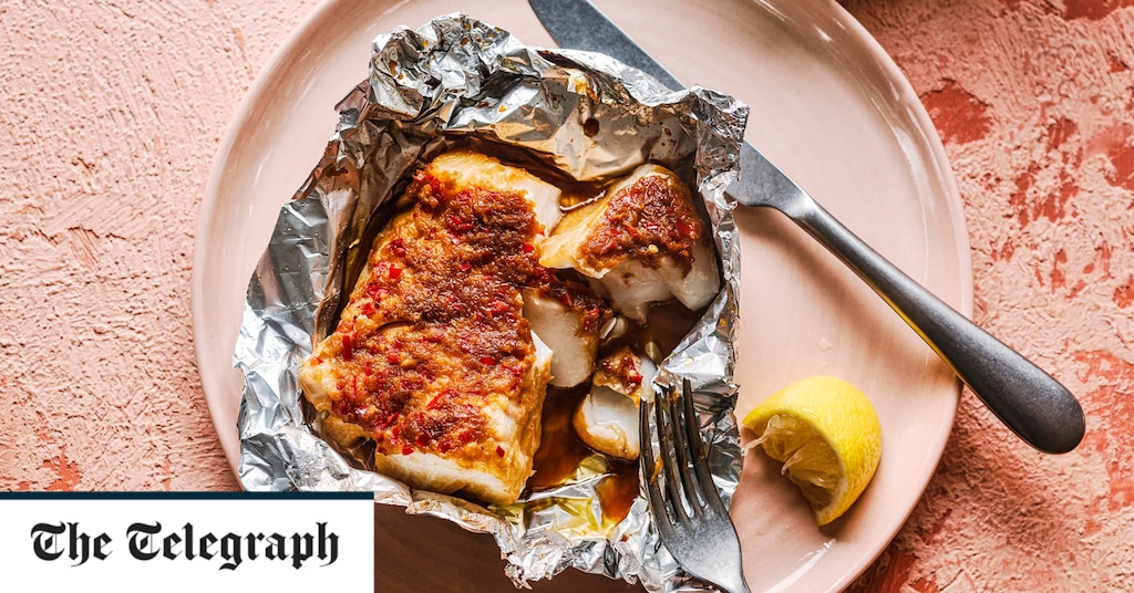 Recipe for foil-fryer fish Air-fryer fish in foil recipe