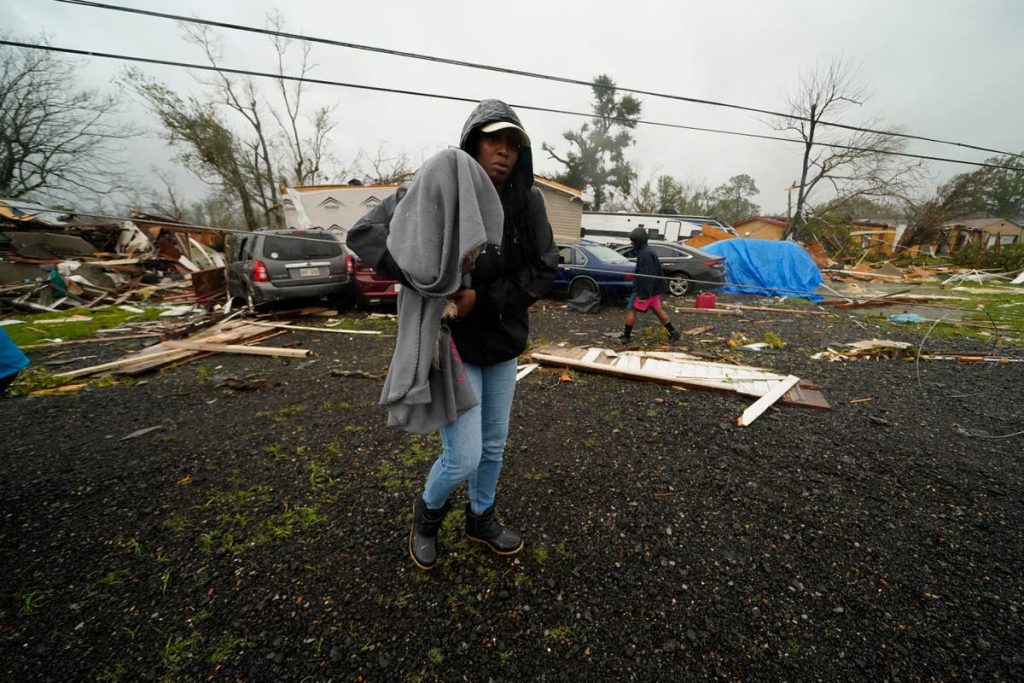 Louisiana and New Orleans are hit by powerful tornadoes that leave at least three dead and many others injured. At least three dead and dozens injured as powerful tornadoes strike Louisiana and New Orleans
