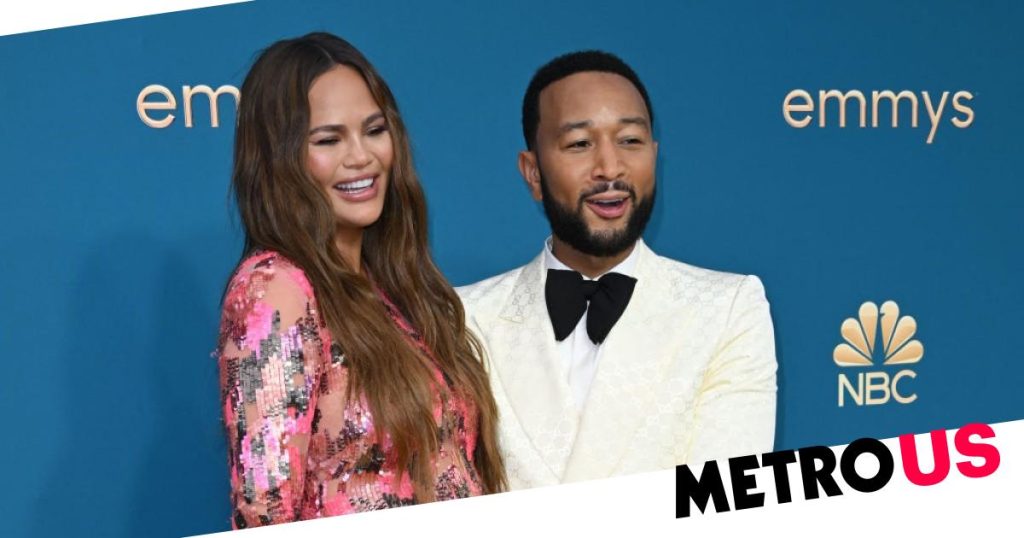 Chrissy Teigen shares first look at new baby daughter with John Legend