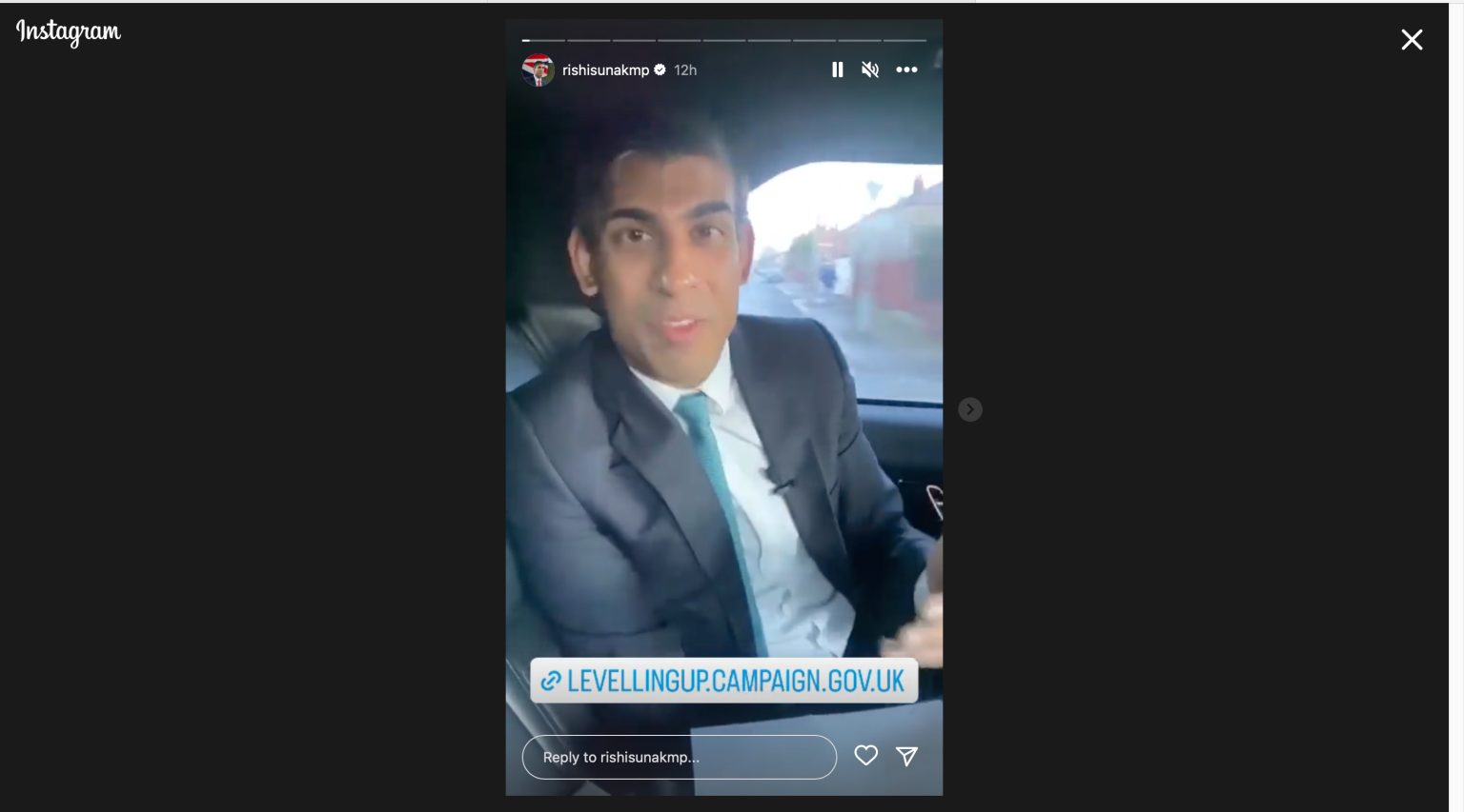 PM fined for failing to wear a seatbelt during social media video in car