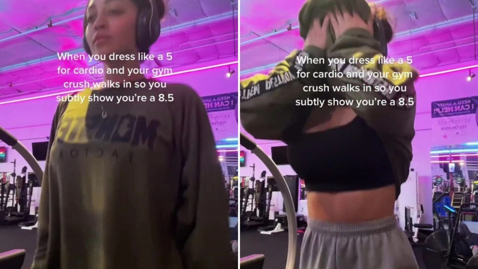 I’m a 5 when my baggies are in my gym bag, but an 8.5 when people look underneath. I'm a 5 when I go to the gym in my baggies, but an 8.5 when people see what's underneath