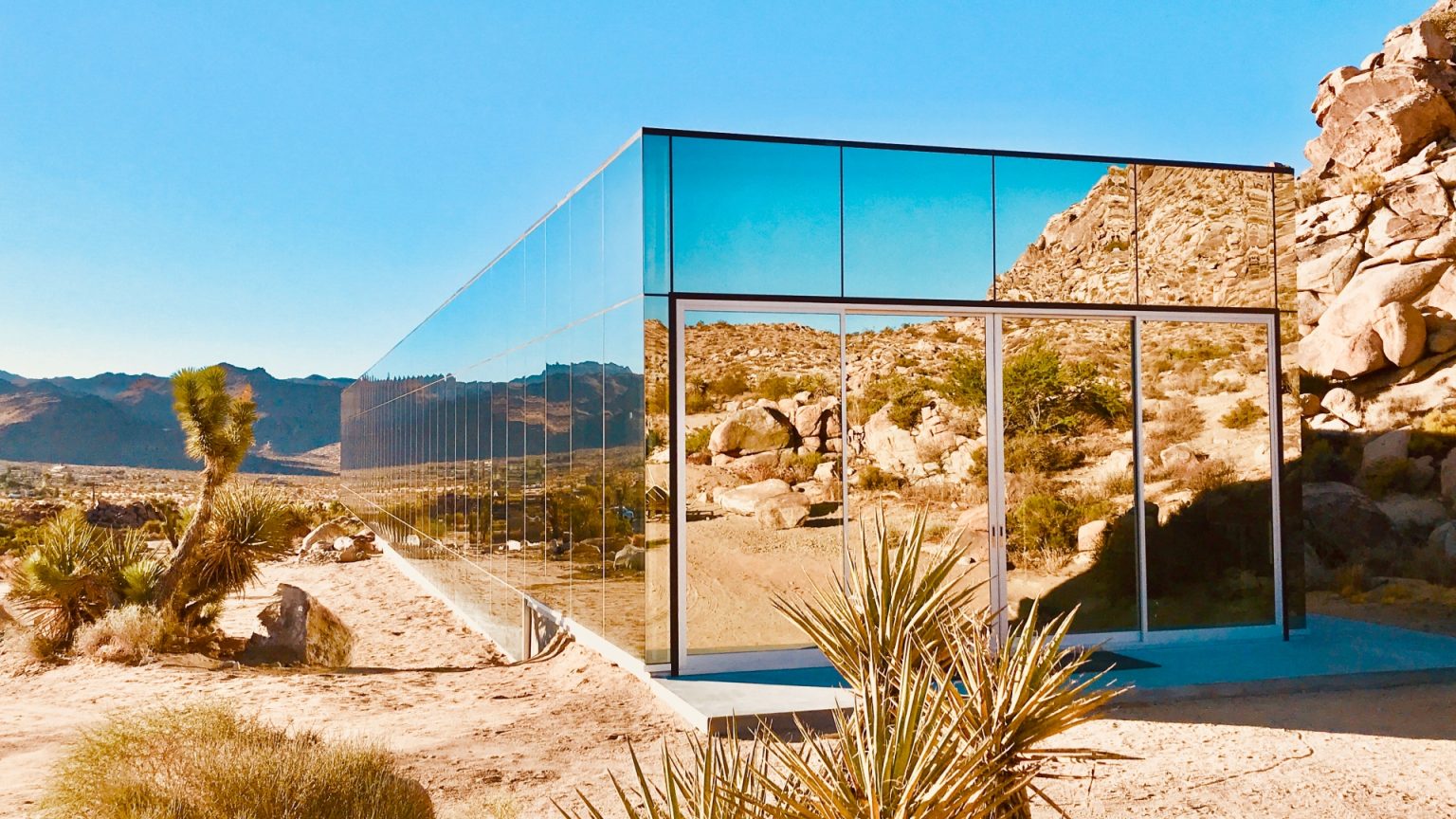 Inside £14million 'invisible' mirrored desert mansion loved by celebrities