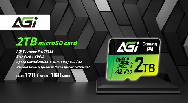 AGI Technology’s Global Debut: World’s First 2TB microSD Memory Card